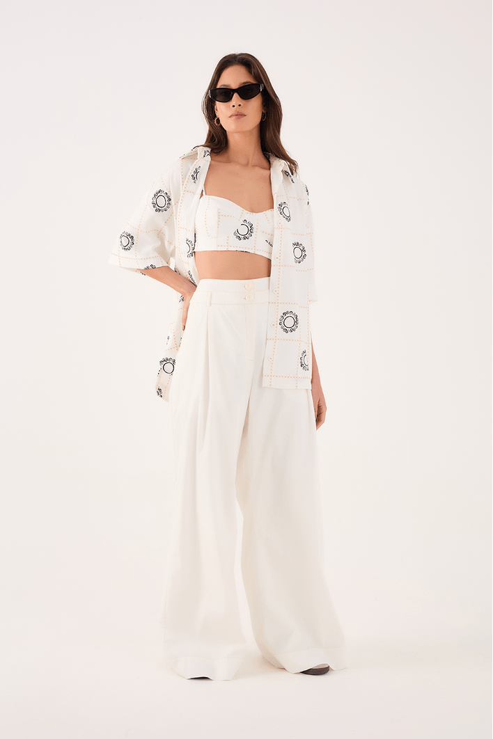 Calça Alfaiataria Cós Duplo