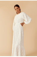 Vestido Cropped Algodão Bord Mix Estrela