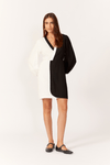 Vestido Curto Linho P&b