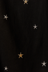 Vestido Curto Linho Bord Estrela Lurex