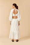 Vestido Cropped Algodão Bord Mix Estrela