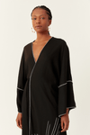 Vestido Cropped Linho Bordado Estrela