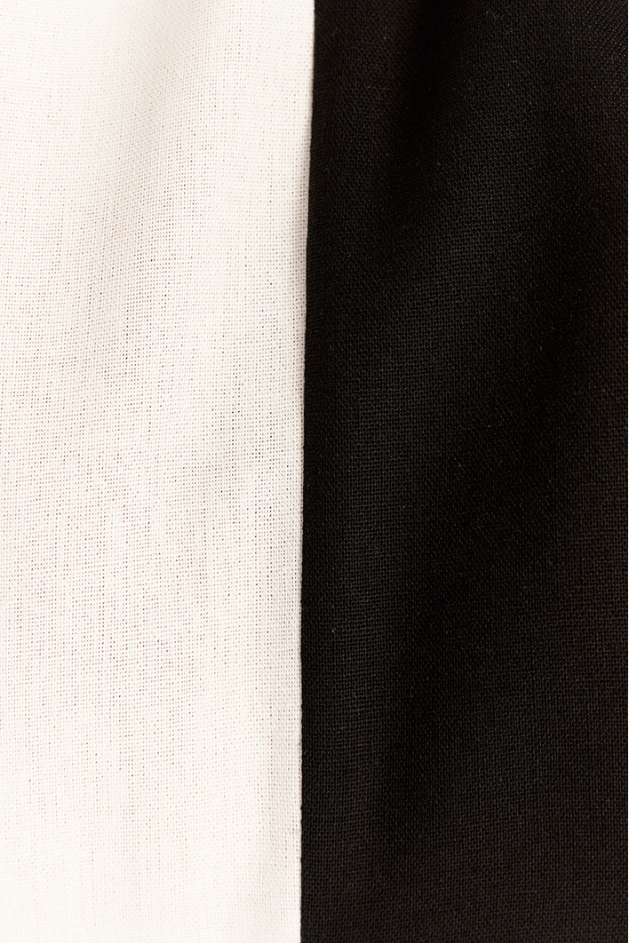 Vestido Curto Linho P&b