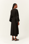 Vestido Cropped Linho Bordado Estrela