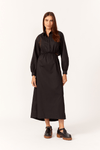 Vestido Midi Algodão Costas Vazada
