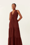 Vestido Cropped Crepe Frente Vazada
