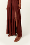 Vestido Cropped Crepe Frente Vazada