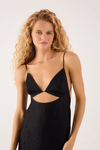 Vestido Cropped Jacquard Astro
