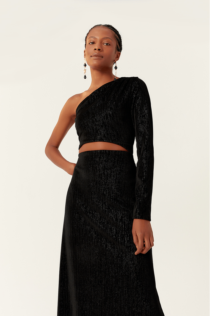 Vestido Ombro Só Veludo