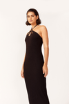 Vestido Midi Canelado Recortes