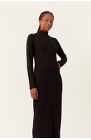Vestido Costas Torcidas Gola Roulê
