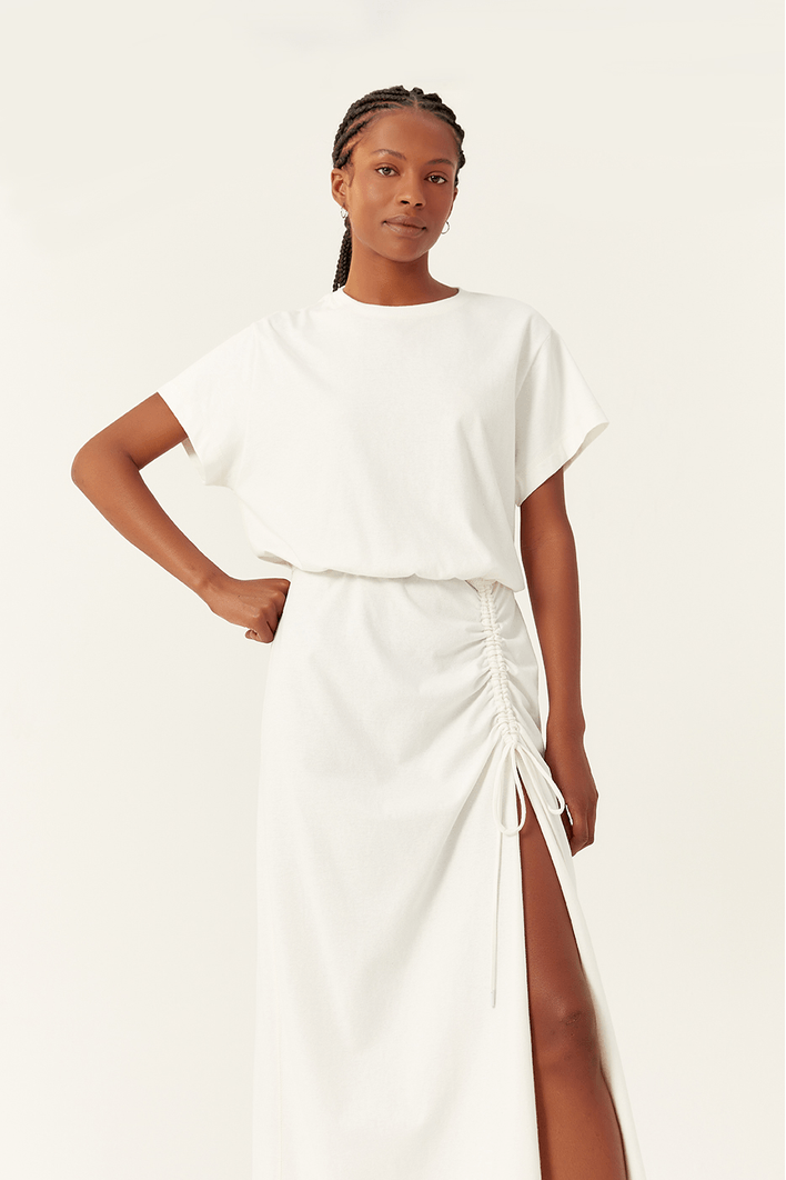 Vestido Básico Franzido