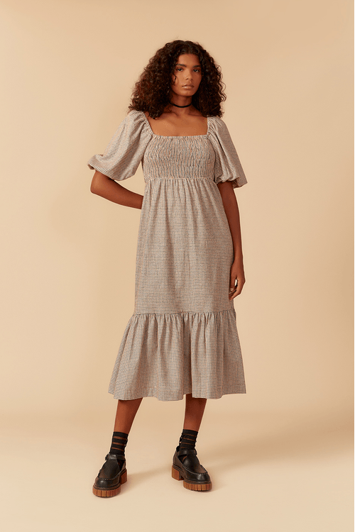 Vestido Midi Xadrez