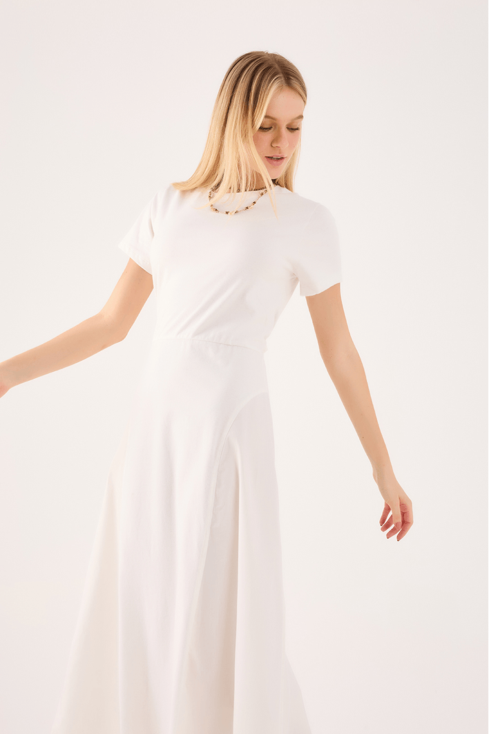 Vestido Costas Franzido