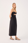 Vestido Algodão Cropped Busto Franzido