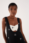 Vestido Cropped Linho Bordado Coqueiro