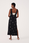 Vestido Cropped Linho Bordado Coqueiro