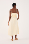 Vestido Algodão Cropped Busto Franzido