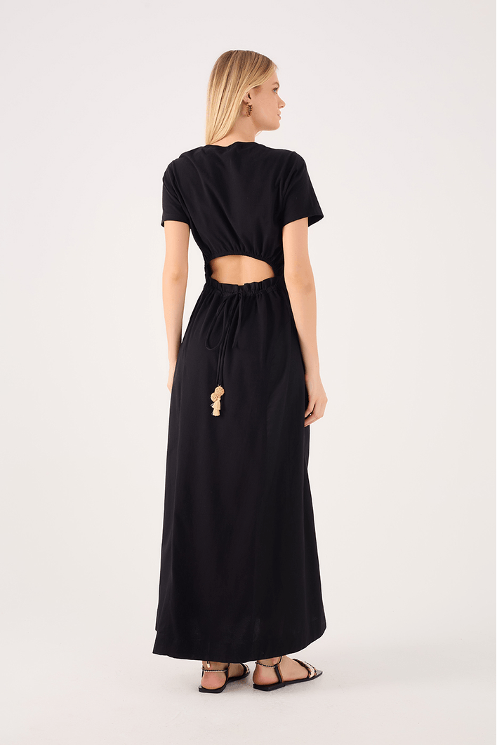 Vestido Costas Franzido