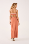 Vestido Cropped Recortes Cintura