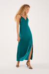 Vestido Slip Dress Cropped Cetim
