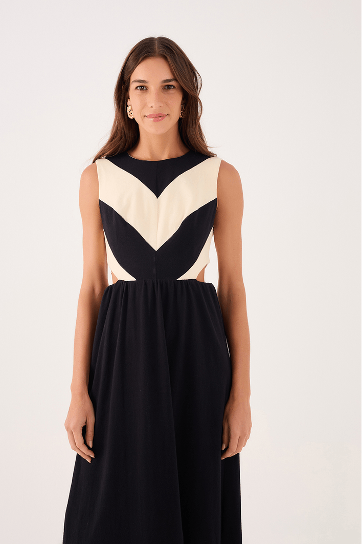 Vestido Bicolor