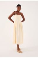 Vestido Nervuras Com Pregas