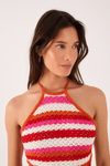 Vestido Tricot Listrado