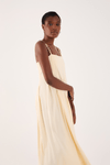Vestido Nervuras Com Pregas