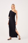 Vestido Longo Manga Crochet
