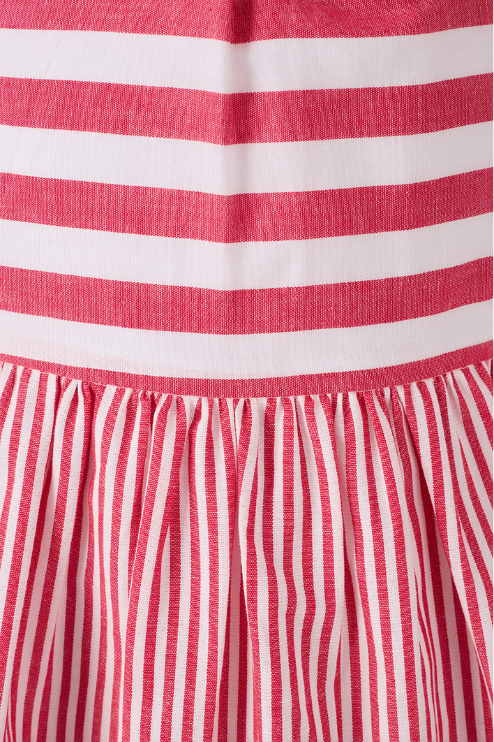 Vestido Cropped Listrado