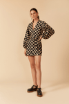 Vestido Tricoline Estampa Geo