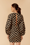 Vestido Tricoline Estampa Geo