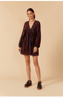Vestido Lurex Estampa Universo