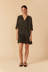 Vestido Lurex Estampa Anoitecer