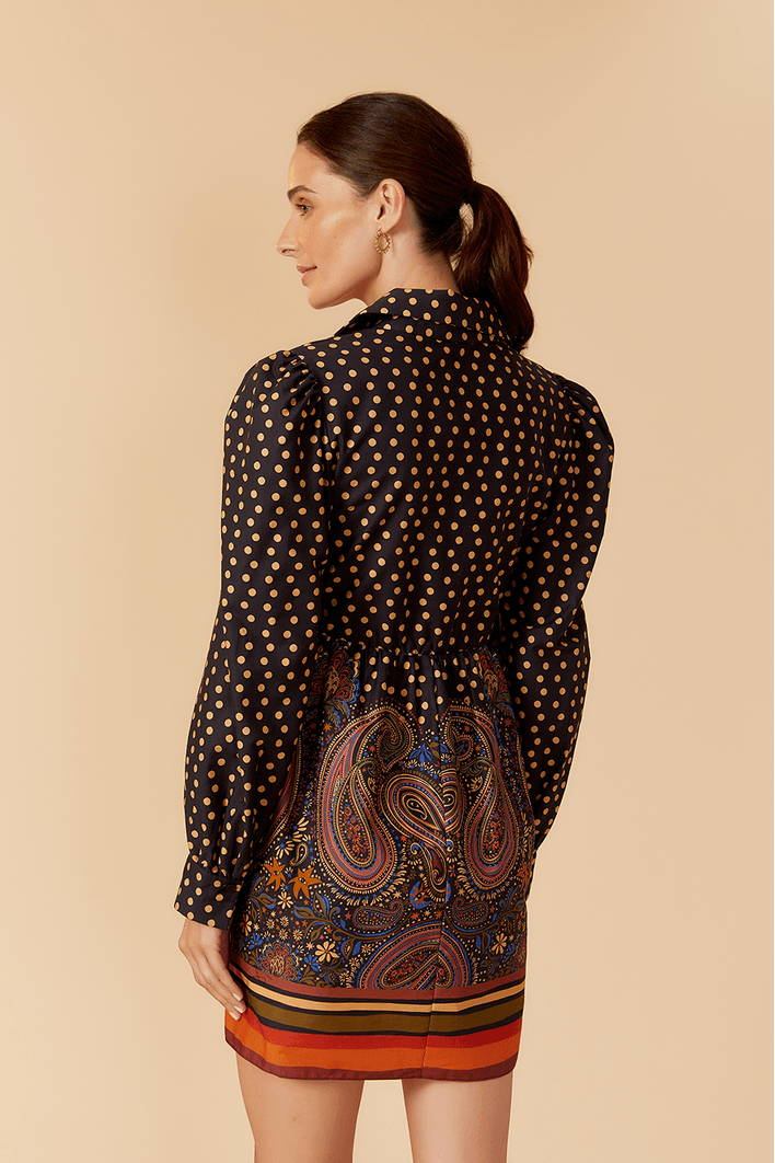 Vestido Tricoline Estampa Luares