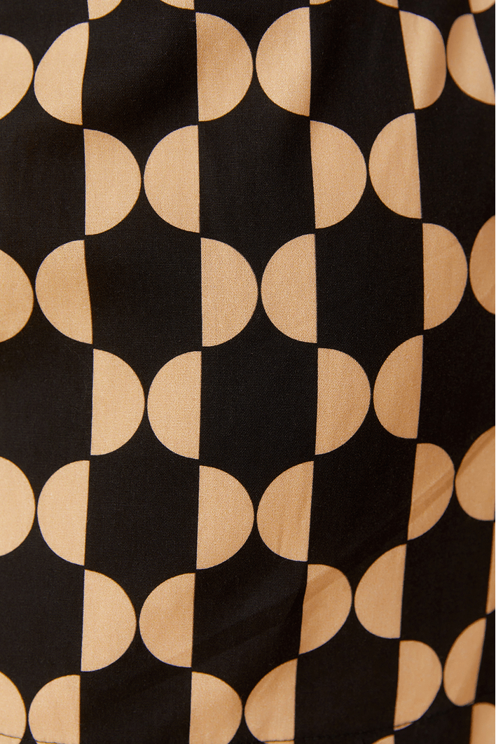 Vestido Tricoline Estampa Geo