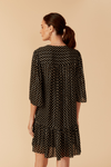 Vestido Lurex Estampa Anoitecer