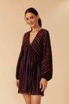 Vestido Lurex Estampa Universo