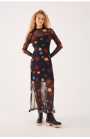 Vestido Cropped Tule Estampa Orion