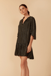 Vestido Lurex Estampa Anoitecer