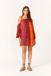 Vestido Lurex Estampa Nubis