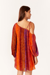 Vestido Lurex Estampa Nubis