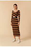 Vestido Estampa Listra Tempo