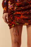 Vestido Lurex Estampa Fantástica