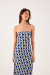 Vestido Assimétrico Estampa Luau