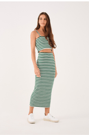 Conjunto Top E Saia Estampa Listra