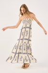 Vestido Longo Estampa Náutica