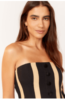 Blusa Linho Tomara Que Caia Estampa Aura