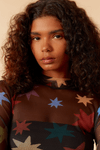 Blusa Segunda Pele Tule Estampa Orion